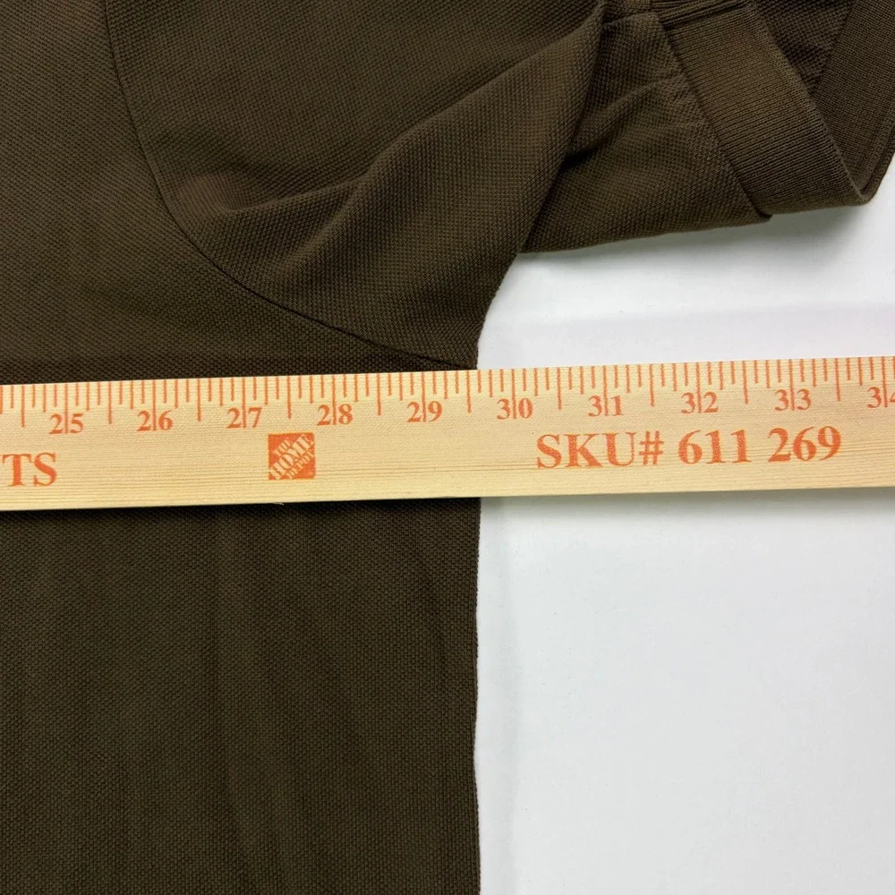 Polo Ralph Lauren The Mesh Shirt Mens 3XB Brown Short Sleeve Big Pony Polo